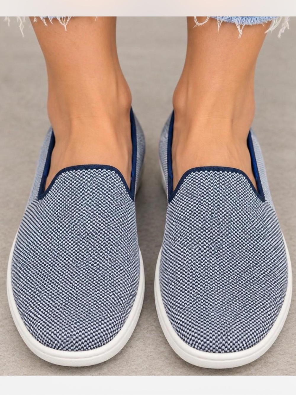 Rothy’s slip-on Navy Blue Sneakers Size: 7